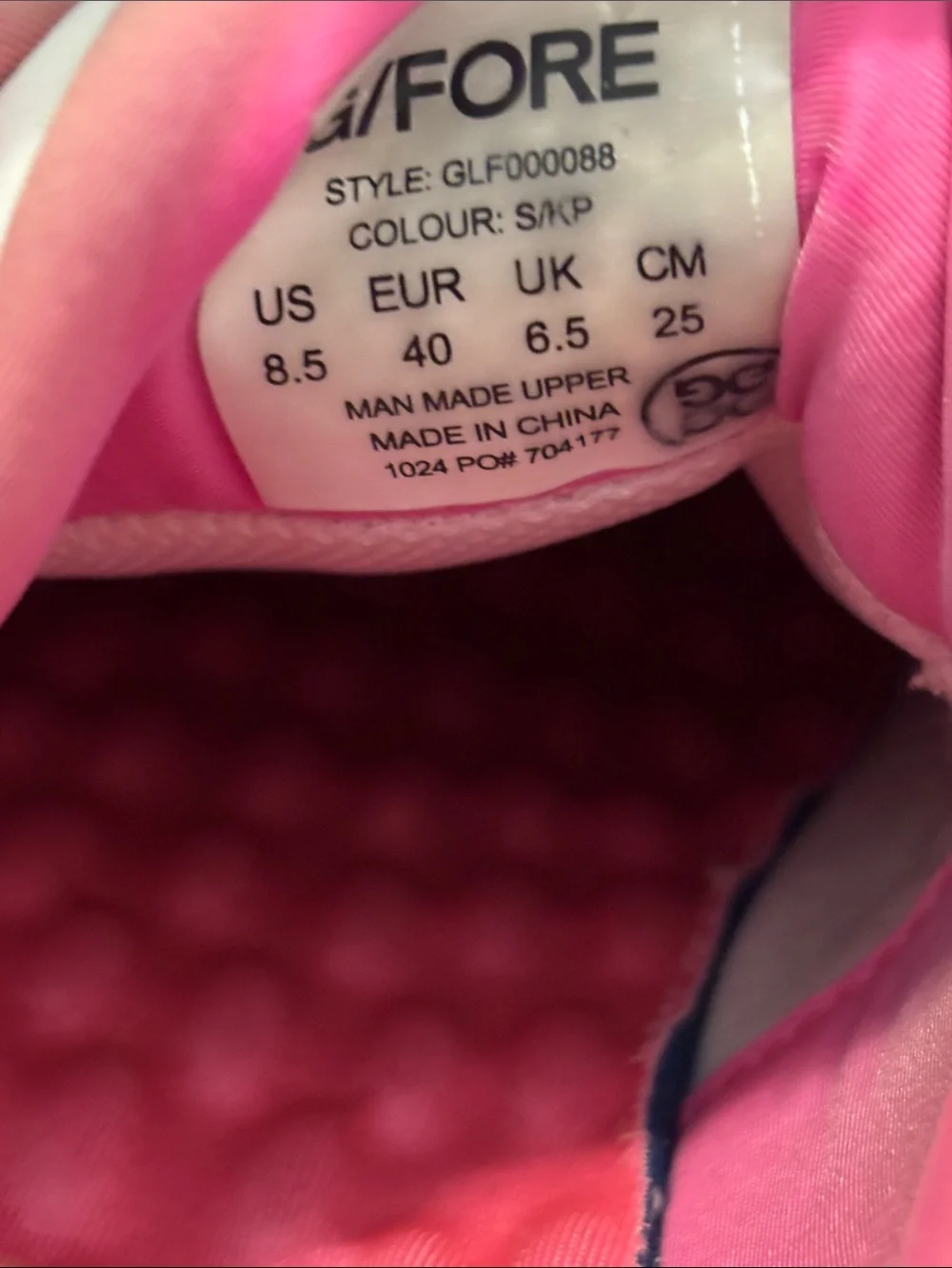 G/FORE Women's Camo Sole Spikeless Golf Shoes Pink Size 8.5